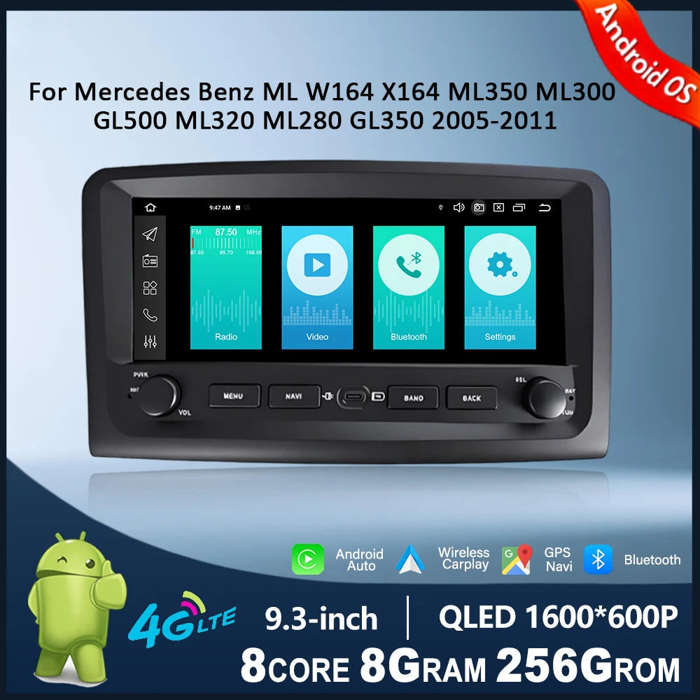 Car Radio for Mercedes Benz ML W164 X164 ML350 ML300 GL500 ML320 ML280 GL350 2005-2011 Mul