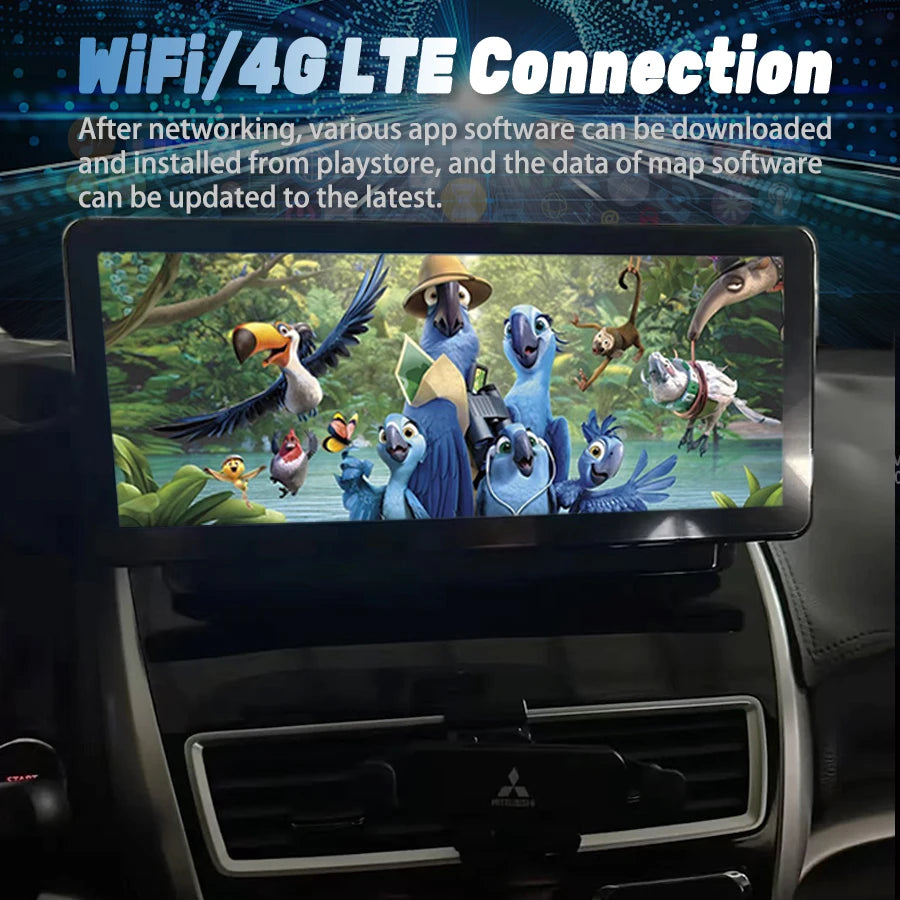 12.3inch For Mitsubishi Eclipse Cross 2018-2021 Android 14 Car Radio Navi GPS Multimedia P