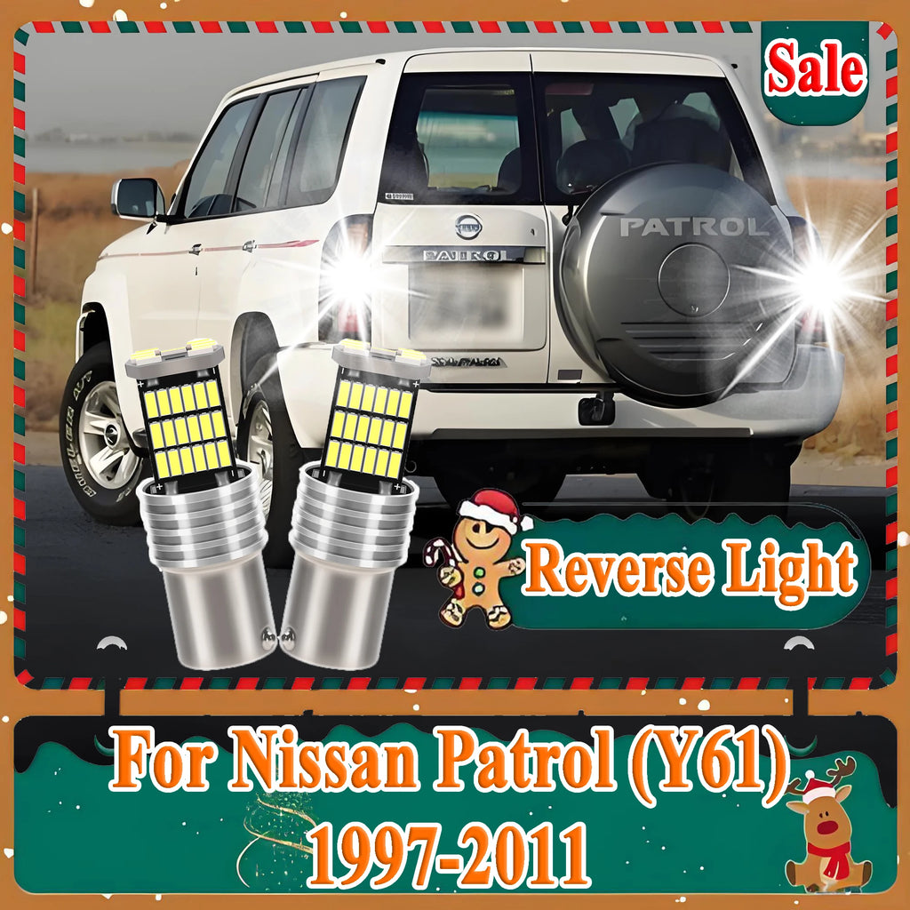 2-Piece LED Interior Light Kit for Nissan BA15S P21W Y61 1997-2010 - Canbus Error-Free Interior Bulbs