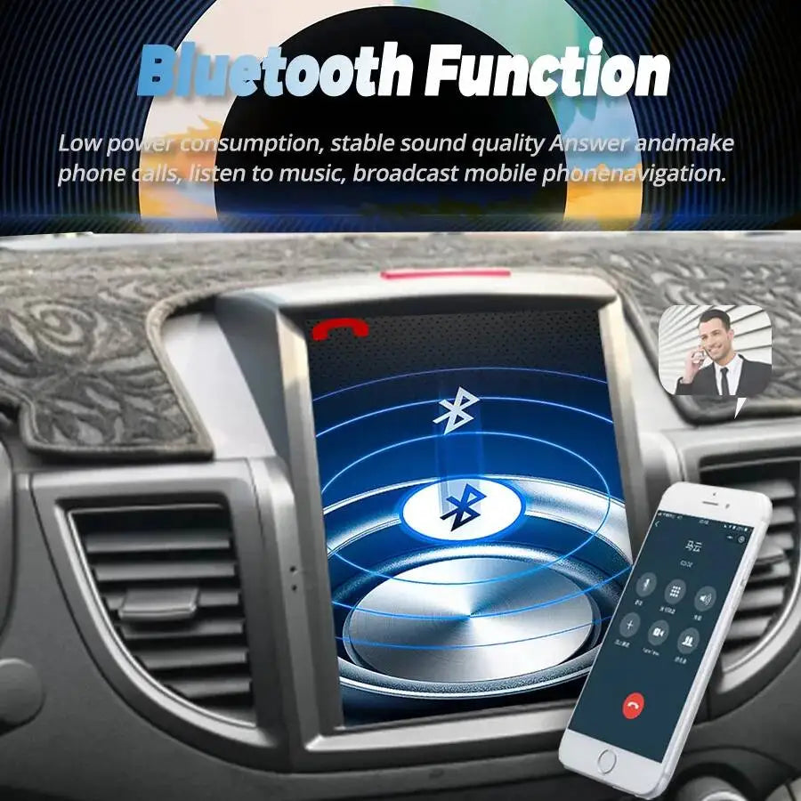 Auto Radio Navigation Carplay Car GPS Stereo Audio 10.4" Screen Android Multimedia Player