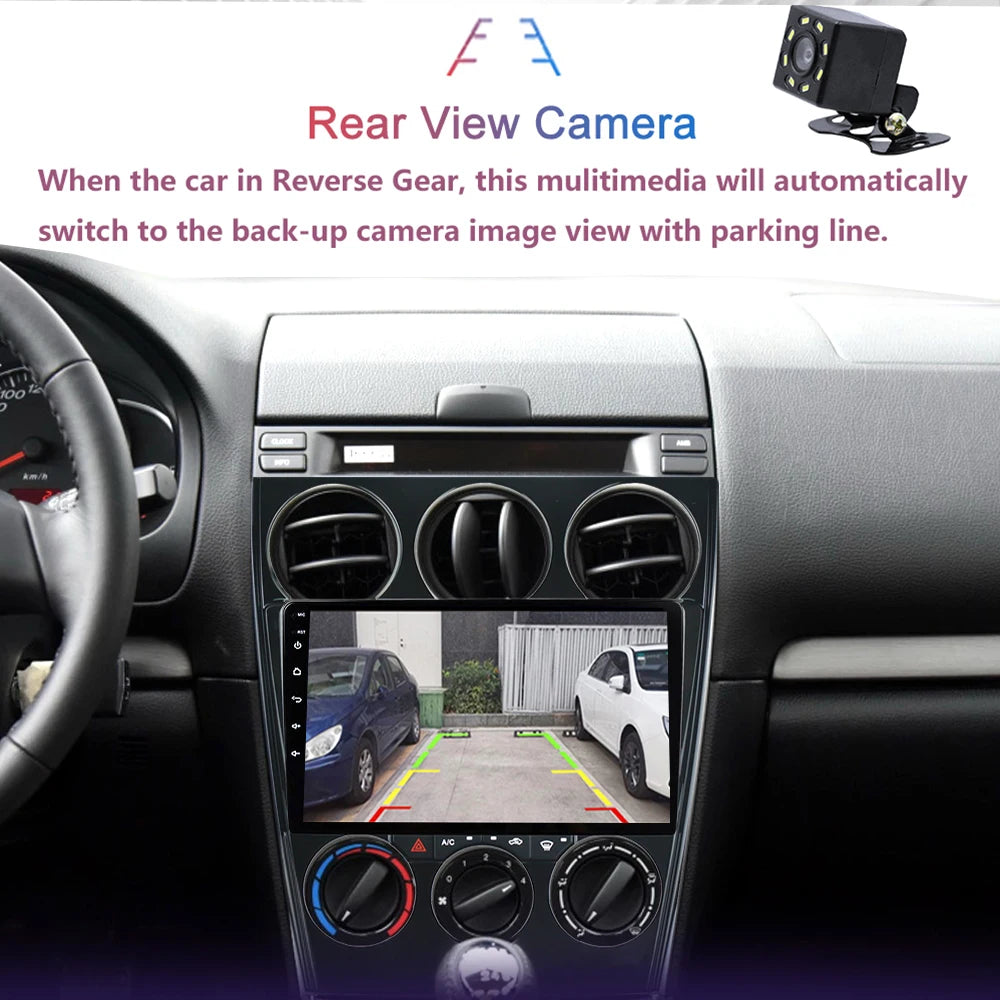 9" 4G 4+64GB android 10 For Mazda 6 2002 2003 2004 2005 2006 2007 2008 Multimedia Car DVD