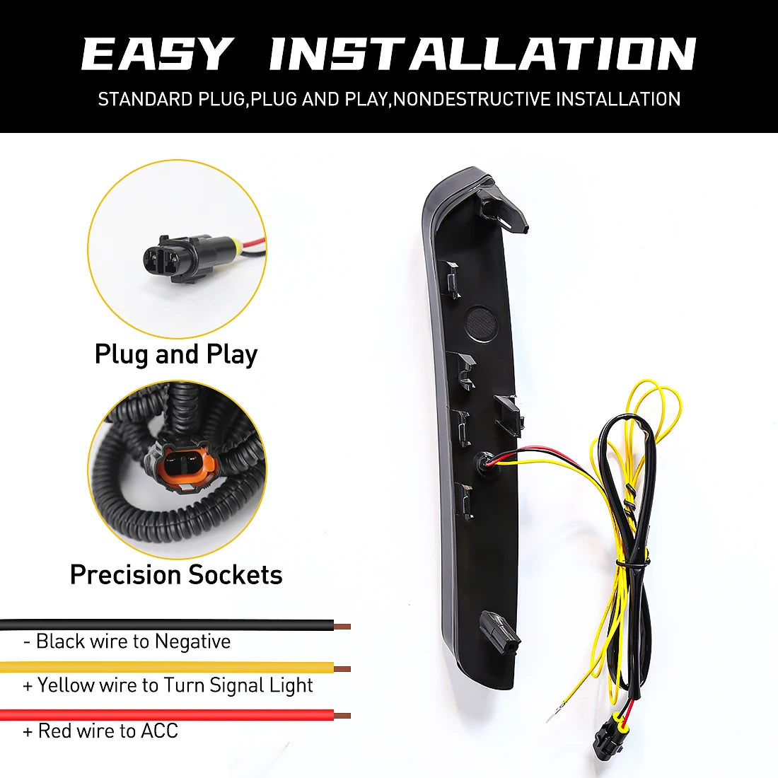 For Toyota Camry 2024 2025 9th Gen LED DRL Daytime Running Lights Turn Signal Lamps White  | AUTOKITSHOP
