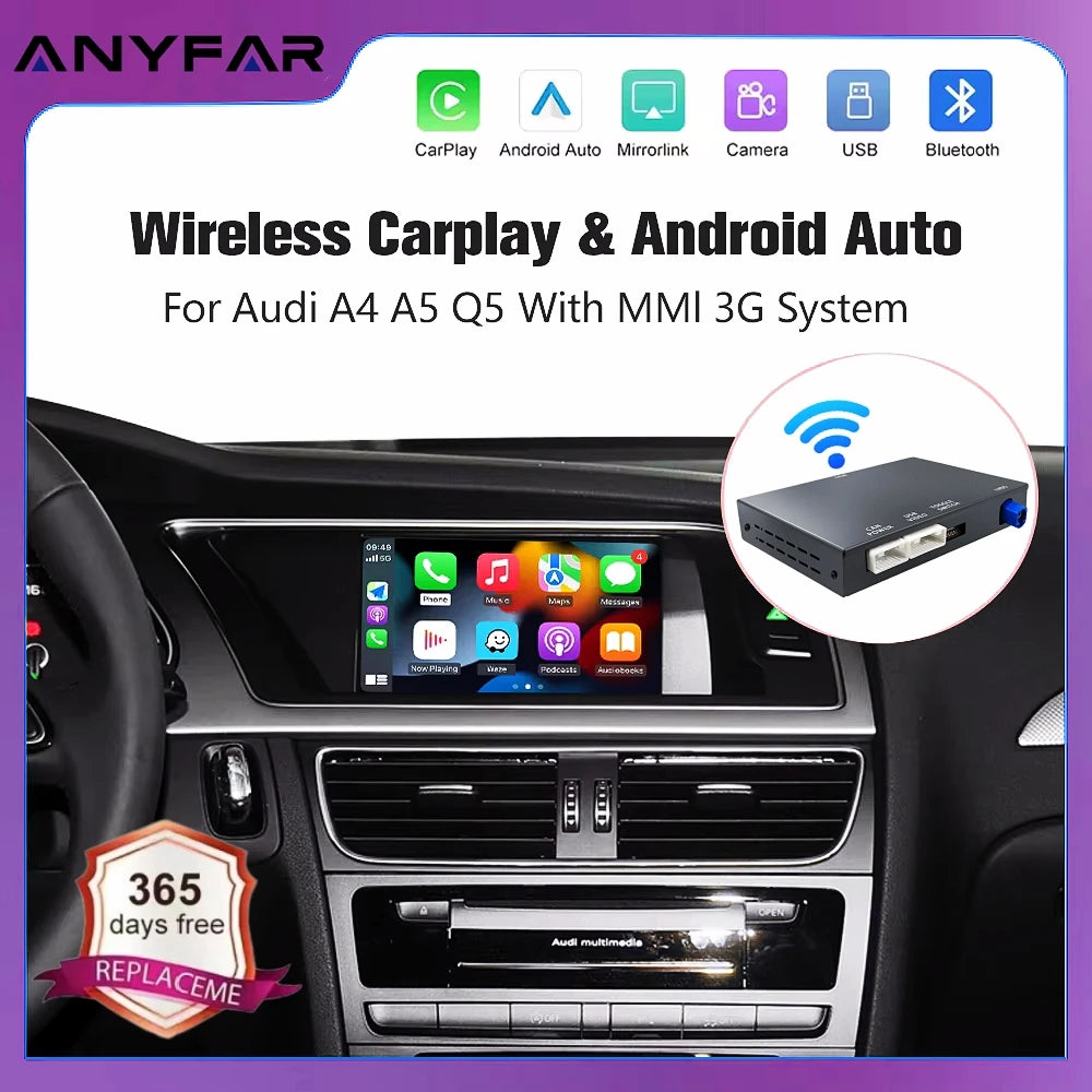 Wireless CarPlay For Audi A4 A5 2008-2016 Q5 2010-2018 Android Auto Mirror Link AirPlay Na | AUTOKITSHOP