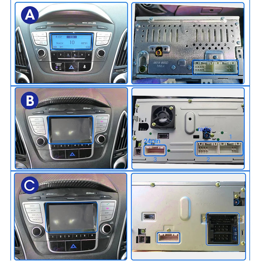 10.4 Inch For Hyundai ix35 2010 2011 2012 2013 2014 2015 Tesla Style Android Screen Car Mu