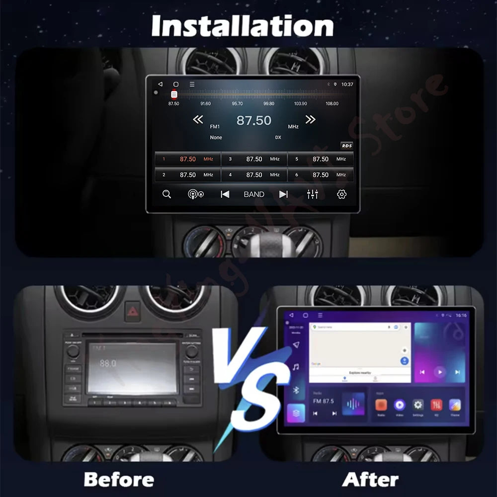 Android 15 Auto Screen Stereo Car Radio Carplay For Nissan Qashqai 1 J10 2006-2013 4G Wifi