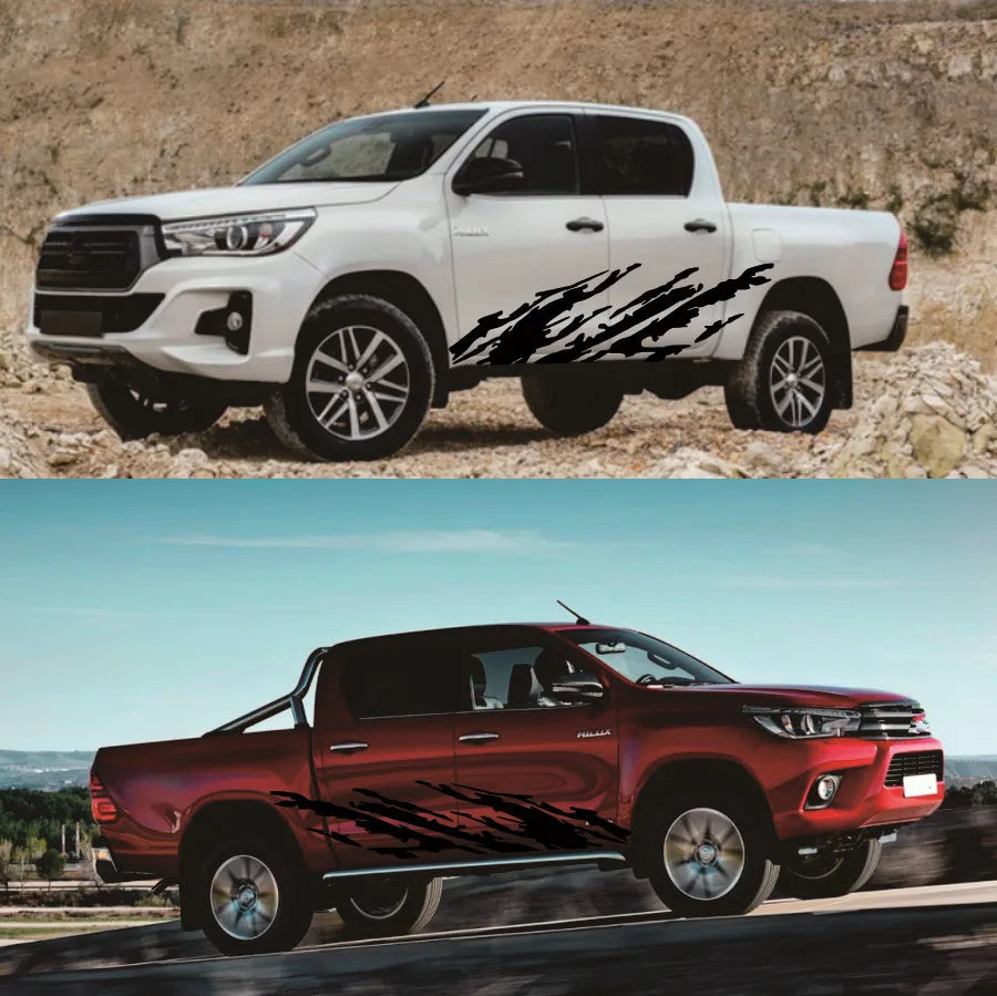 Black Car Decal Mud splash Graphics for Truck off-road 4x4 Side Door