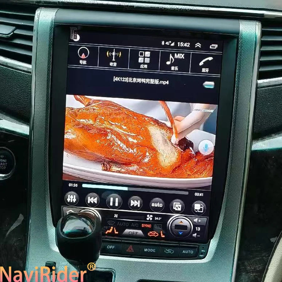 12.1inch Car Radio For TOYOTA Alphard A20 Series Vellfire Stereo Android GPS Vertical Scre