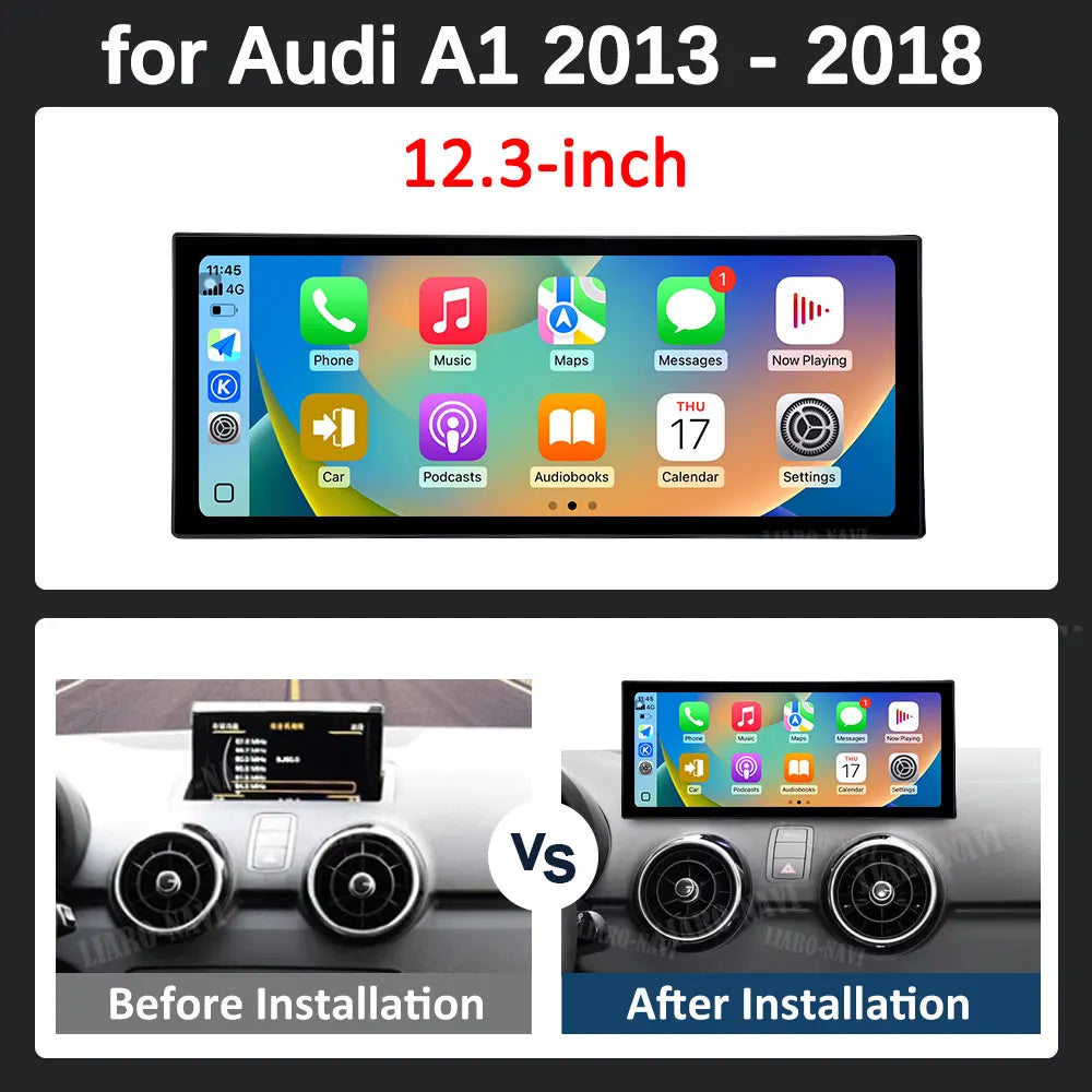 Android 16 for Audi A1 2013 - 2018 GPS Navi Autoradio DSP Stereo Car Video Multimedia Radi