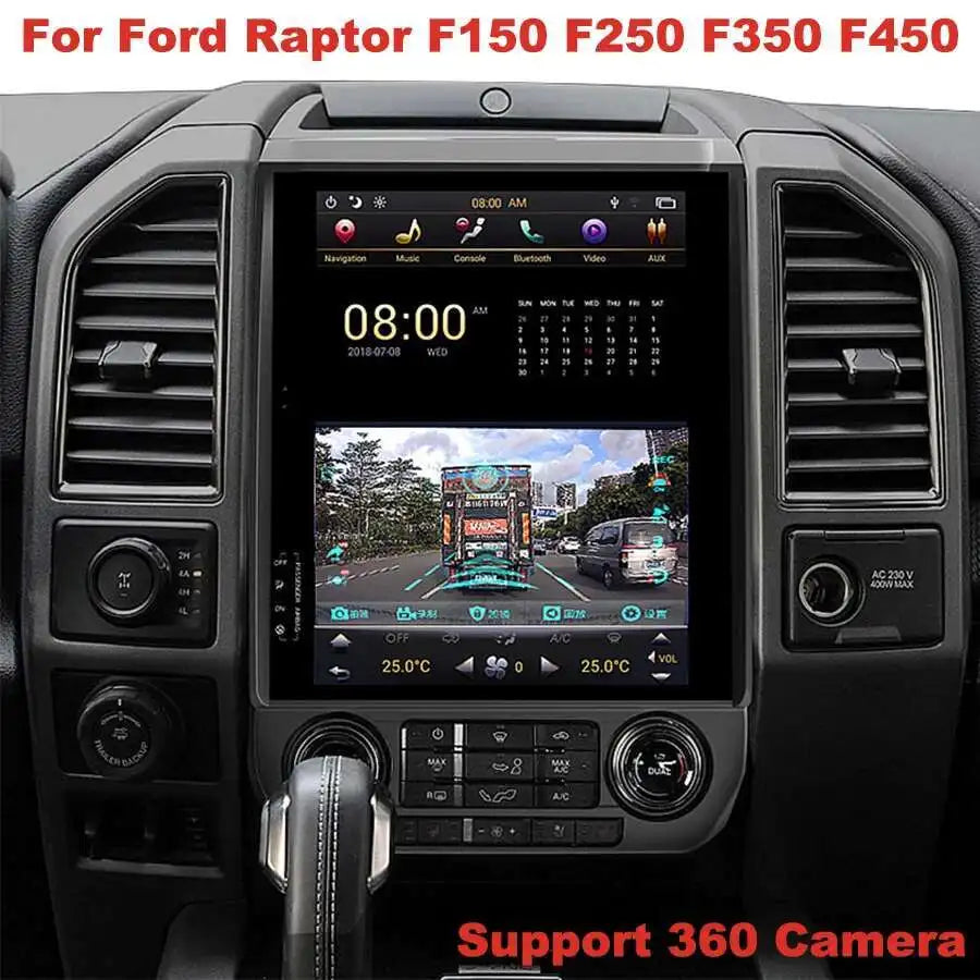 12.1“ Touch Screen Car Radio For Ford Raptor F150 F250 F350 F450 F650 2015 - 2019 Android