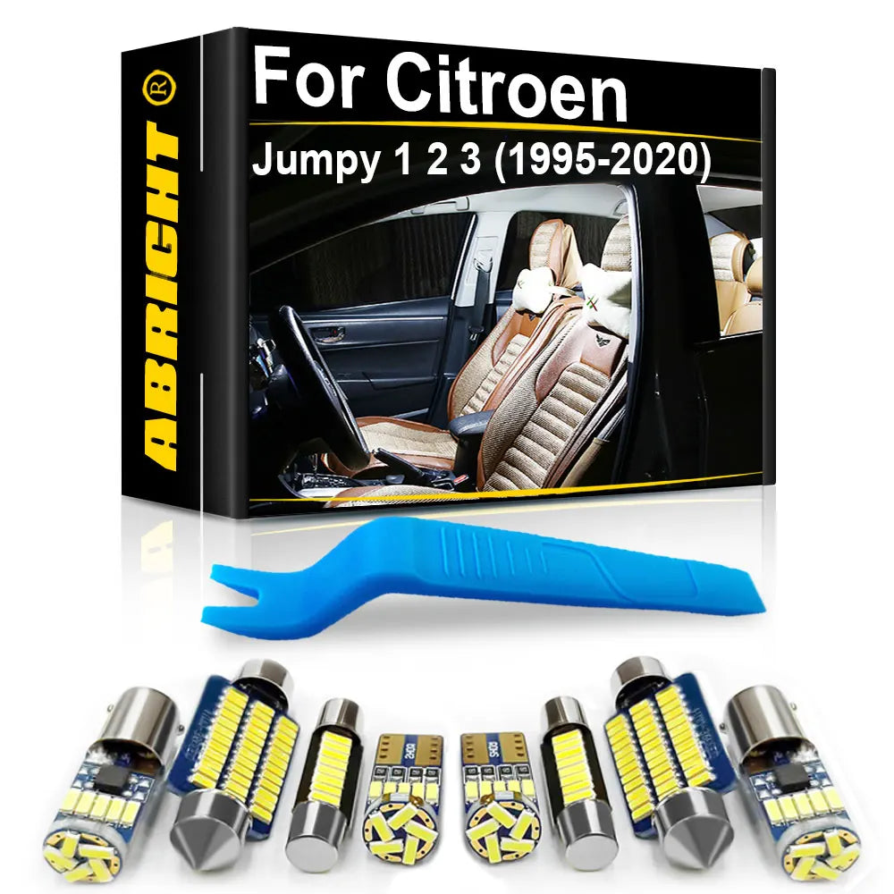 LED Interior Light Kit for Citroen Jumpy 1 2 3 1995-2006 - Canbus Dome Map Door Trunk Bulbs | AUTOKITSHOP