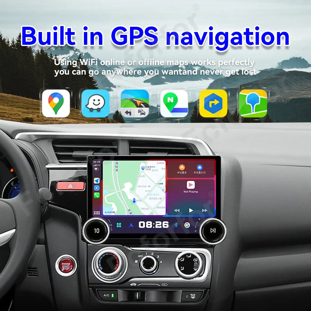 Android 15 Smart Car Stereo 11.5 Inch HD Touch Screen Wireless CarPlay GPS Multimedia Navi