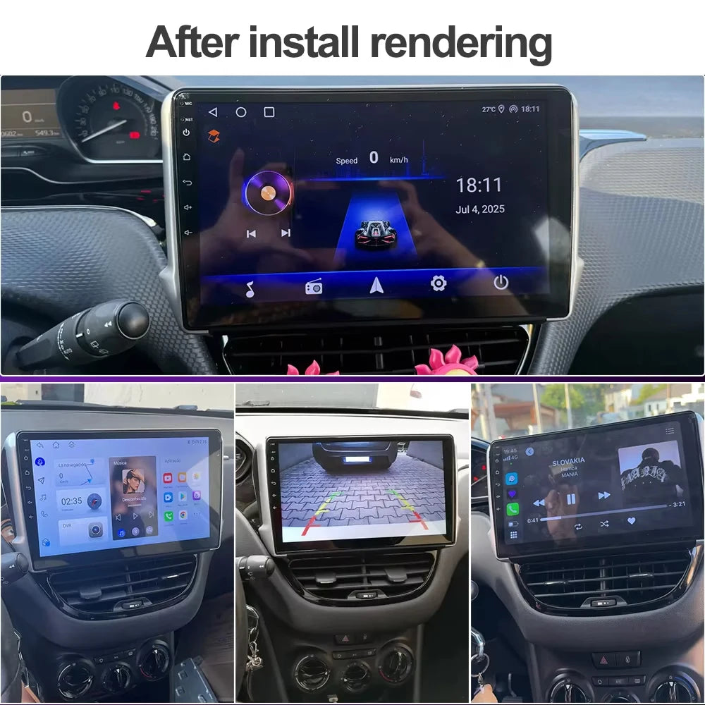 Android 16 For Peugeot 2008 208 Series 2012 2013 2014-2018 Car Radio Multimedia Video Play | AUTOKITSHOP