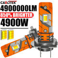 H7 LED Headlight Bulb Mini Wireless 4900W 4900000LM 3000K 4300K 6000K 3 IN1 CSP for Car He
