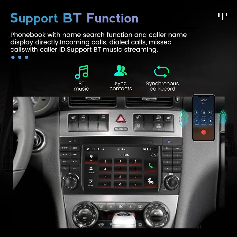 Android Auto Smart Systems Car Radio for Mercedes Benz W203 W209 C180 C200 C220 C230 2005- | AUTOKITSHOP