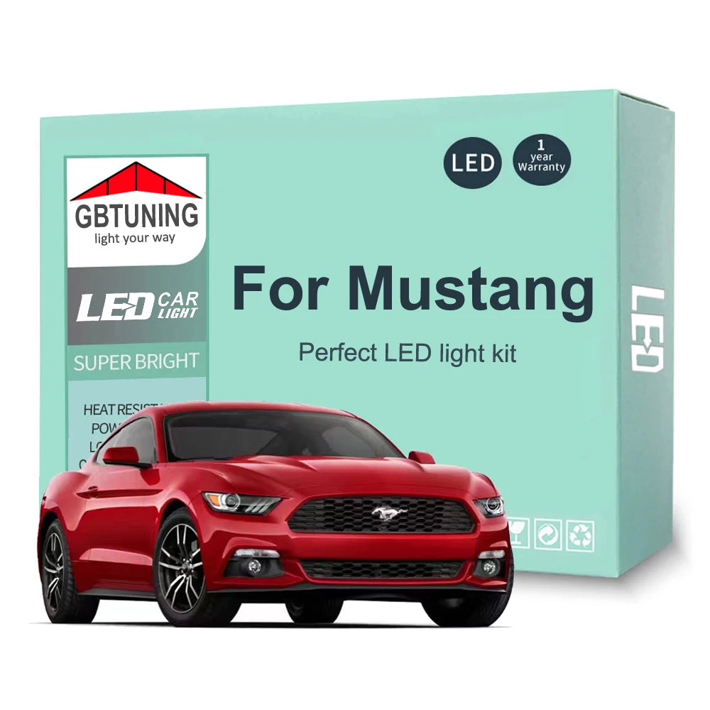 LED Interior Light Kit for Ford Mustang 1994-2015 - Canbus Dome Map Door Trunk Bulbs | AUTOKITSHOP