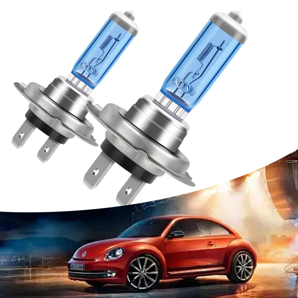H7 Ultra High Performance 24-100W Halogen Headlight Bulb H1 H8 H9 H11 HB3 HB4 5202 9145 H4