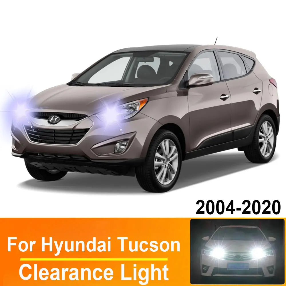 2-Piece LED Interior Light Kit for Hyundai Tucson 2004- 2010 - Canbus Dome Map Door Trunk Bulbs | AUTOKITSHOP