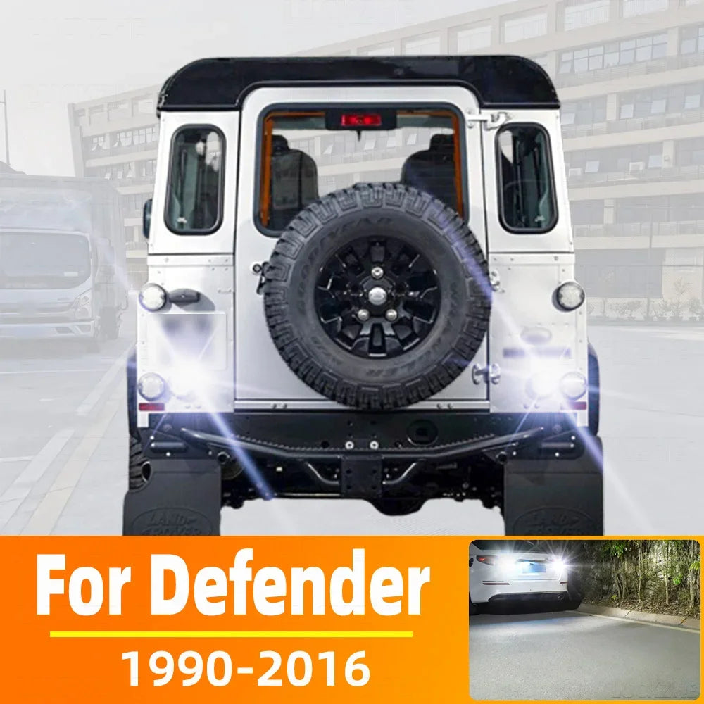 2-Piece LED Interior Light Kit for Land Rover Defender Accessories 1990-2016 - Canbus Dome Map Door Trunk Bulbs | AUT...