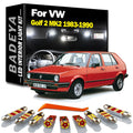 BADEYA 9Pcs Canbus LED Interior Map Dome Door Light Kit For Volkswagen VW Golf 2 MK2 1983-