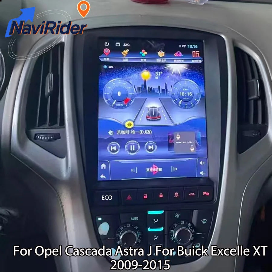 9.7" Android Screen WIth ECO Button For Opel Cascada Astra J For Buick Excelle XT 2009-201