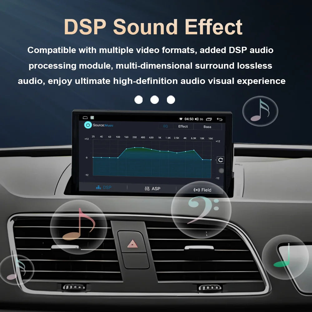 8 inch HD Touch Screen for Audi Q3 2011 - 2018 Android 14 Car Radio Video Multimedia Playe
