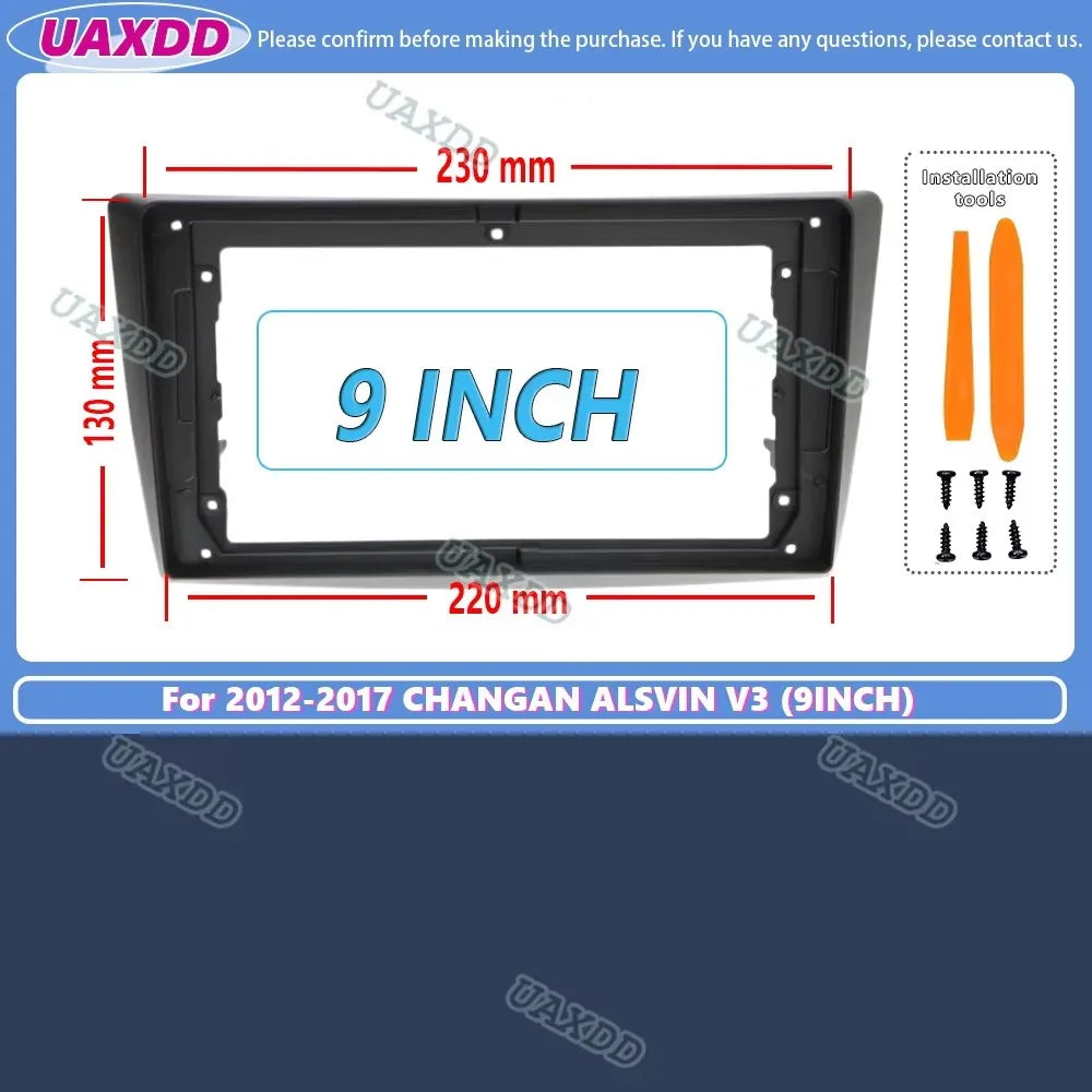 Car Android Radio Frame Audio Panel Car Multimedia Frame 9inch Fascias For Chana Changan A