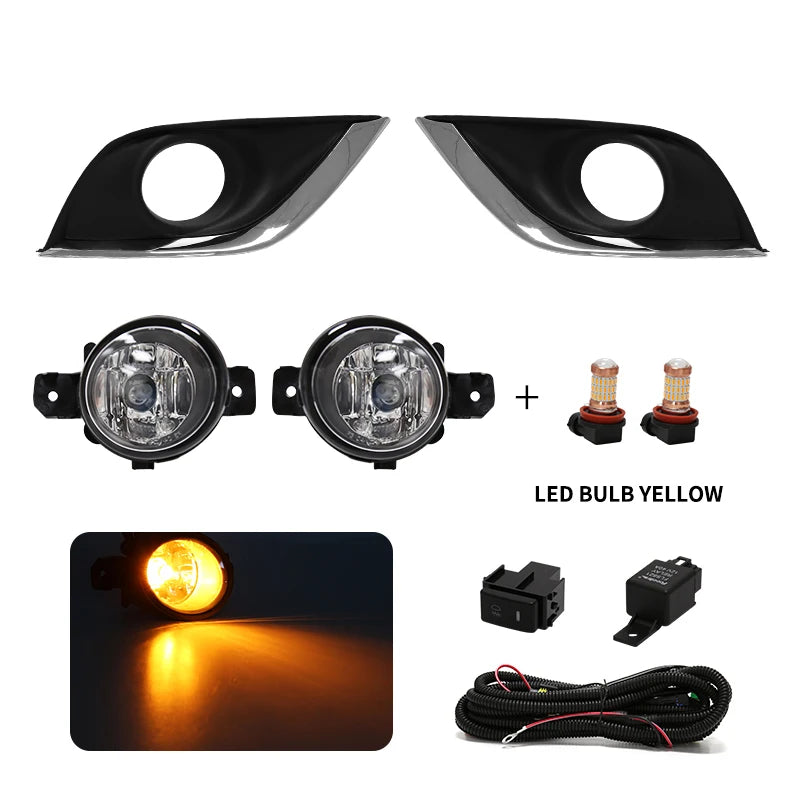 For Nissan Sunny Led Fog Light VERSA Sedan ALMERA N17 2014 2015 2016 2017 2018 Daytime Run | AUTOKITSHOP