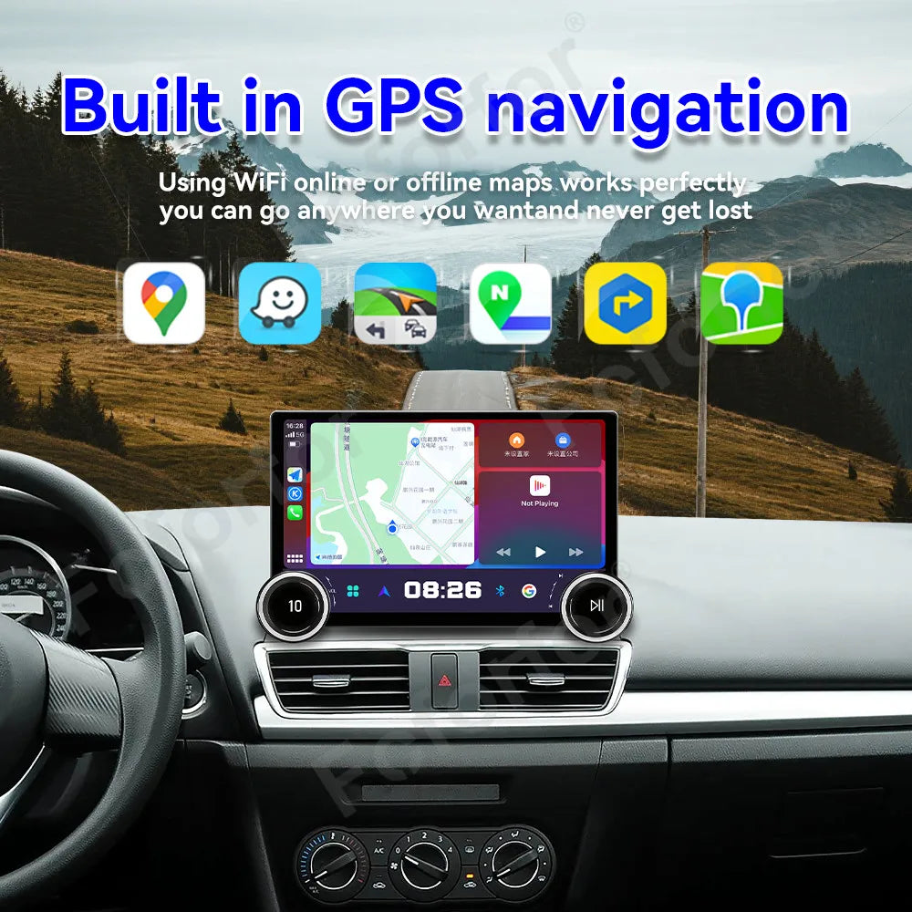 High End Slim 11.5 Inch Android 15 HD Touch Carplay Android Auto Multimedia GPS Touchscree