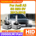 20000LM HID Xenon Lamps 35W Plug And Play Car Headlight 12V Xenon Lights 6000K For Audi A3