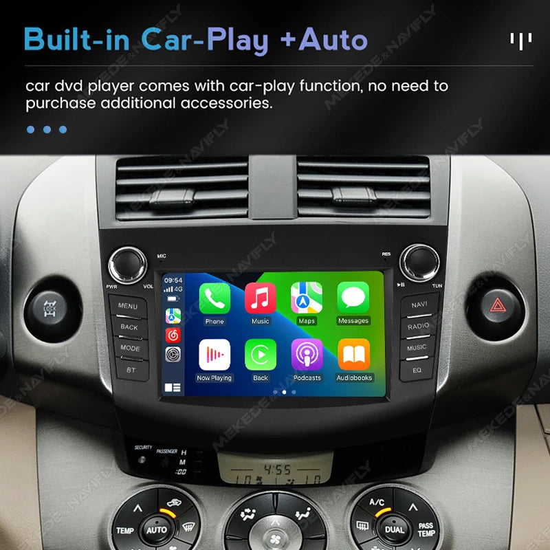7 Inch Carplay Android Auto Car Multimedia Player for Toyota RAV4 Rav 4 2006-2012 GPS Radi | AUTOKITSHOP
