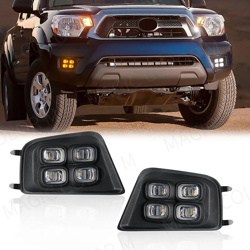Car DRL For Toyota Tacoma 2012 2013 2014 2015 LED Daytime Running Lights Daylight Turn Sig | AUTOKITSHOP