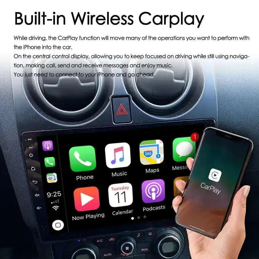 For Nissan Qashqai 1 J10 2006 - 2013 Car Radio Android 15 Touch Screen Auto Multimedia Vid | AUTOKITSHOP