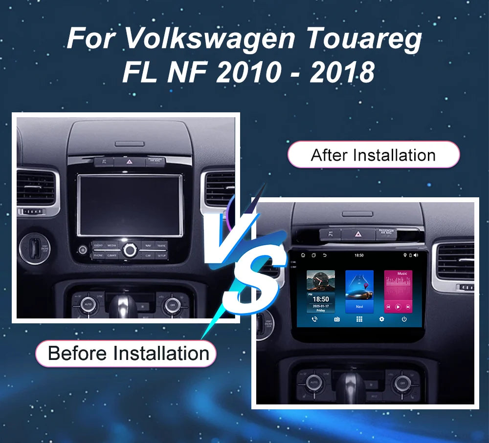 Android Car DVD Carplay For Volkswagen Touareg FL NF 2010-2018 Auto Radio Stereo GPS Navig