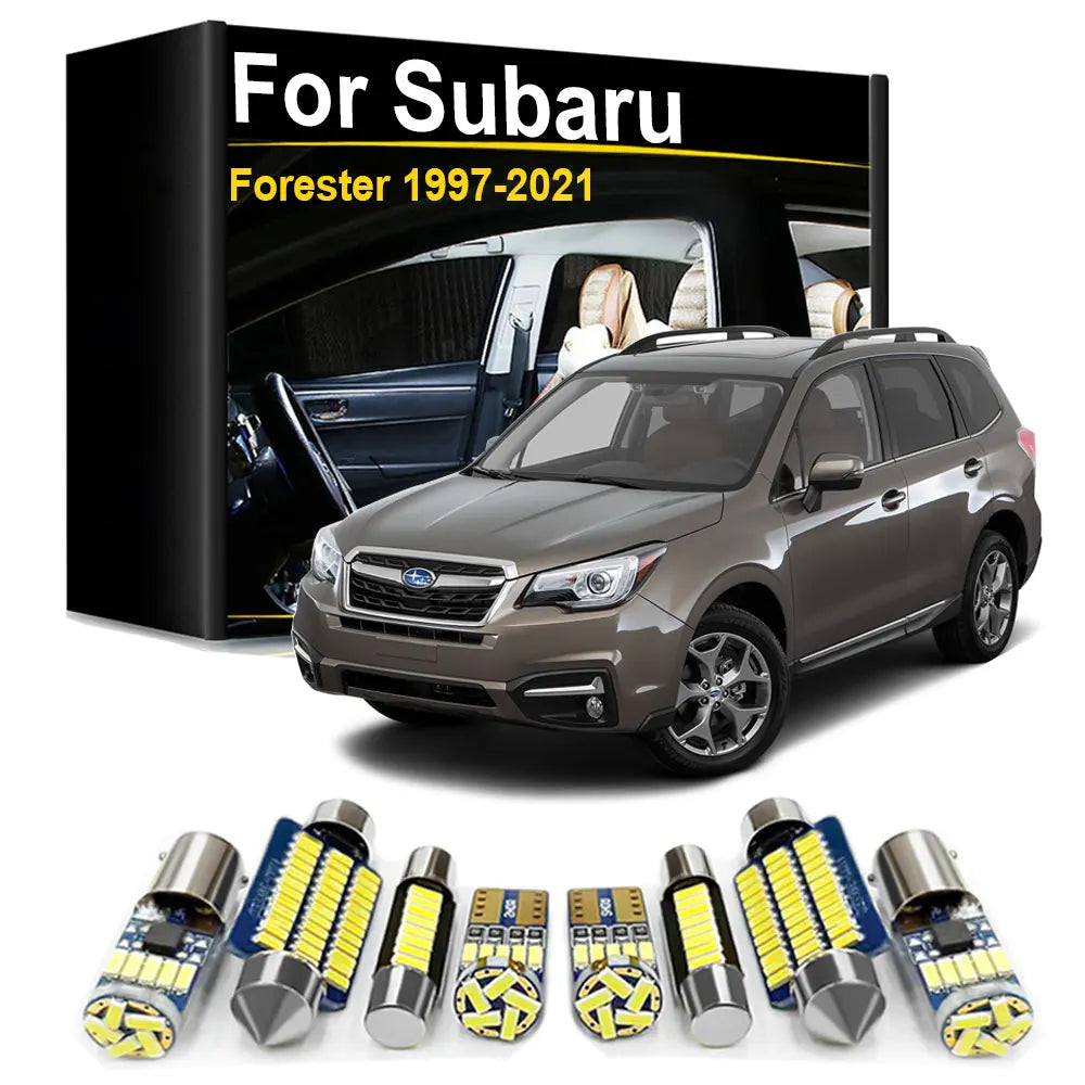 LED Interior Light Kit for Subaru Forester SG SH SJ SK 1997- 2015 - Canbus Dome Map Door Trunk Bulbs | AUTOKITSHOP