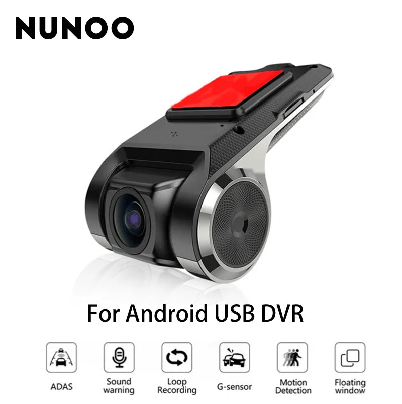Nunoo 1080P Car Dash Cam Android DVR 170 Degree Wide Angle Dash Camera WiFi Video Recorder