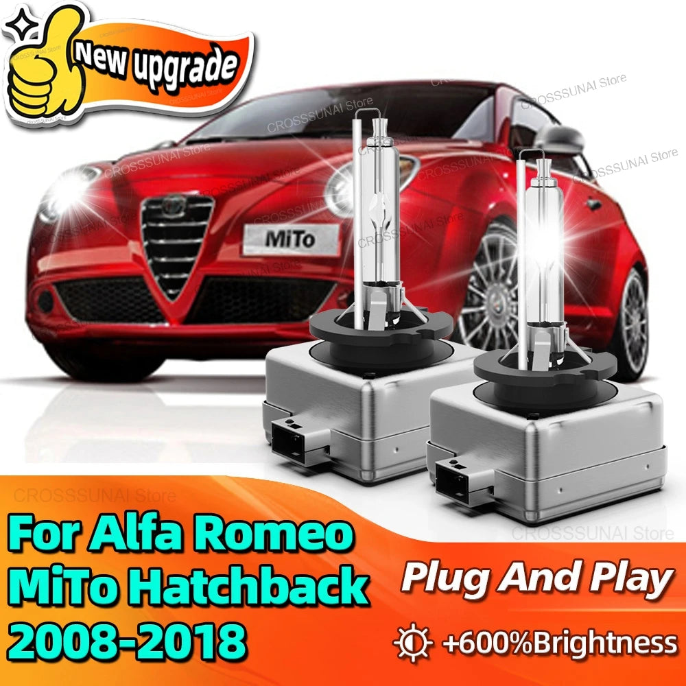 Xenon Bulbs 35W D1S Car HID Headlight 6000K For Alfa Romeo MiTo Hatchback 2008 2009 2010 2