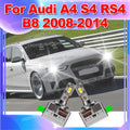 LED Headlight Bulb HID Xenon Light 50000LM 6000K Canbus Turbo Fan for Audi A4 S4 RS4 B8 20