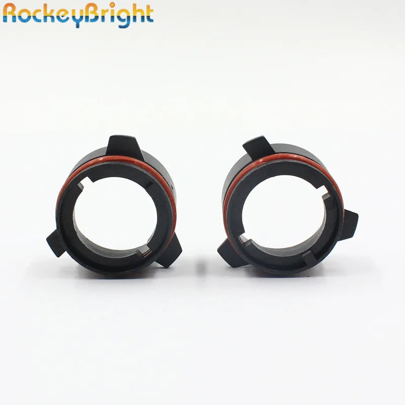 Rockeybright 2*D2S HID Bulb Holder Adapters for BMW E39 D2 D2S HID Xenon Head Lamp Bulb Ad