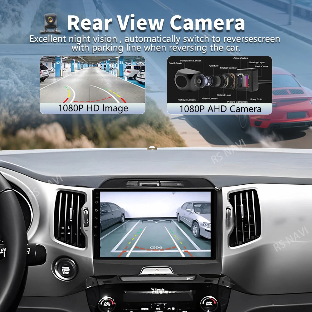 Plug and Play Android 16 For Kia Sportage 3 SL 2010 - 2016 2K QLED Android Car Radio Multi