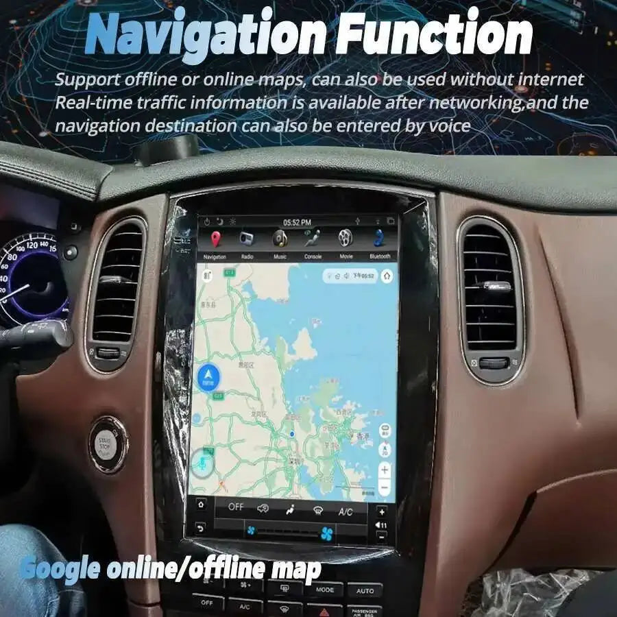 Android 15 Touch Screen Car Radio For Infiniti Qx50 Ex25 Ex35 GPS Navi Multimedia Video Pl | AUTOKITSHOP