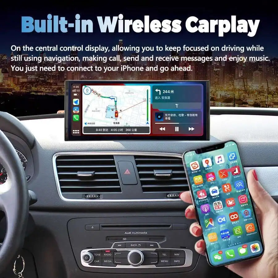For AUDI Q3 2013 2014 2015 2016 2017 2018 Android Screen Carplay Navigation Car Multimedia
