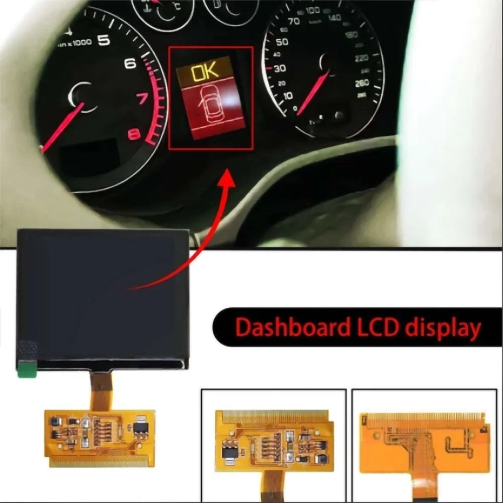 Car VDO Dashboard LCD Display Screen For Audi A3 A4 A6 Volkswagen Passat Seat Car Dashboar