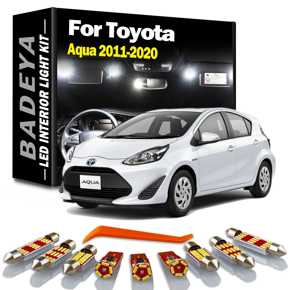 10-Piece LED Interior Light Kit for Toyota 2013-2016 - Canbus Error-Free Interior Bulbs
