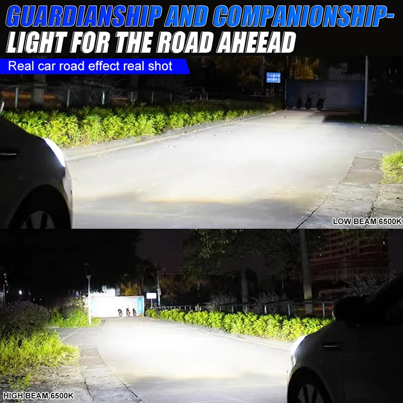 5400W H7 LED H4 H1 Headlight CANBUS 9005 H9 H11 HB3 9006 HB4 Lights Mini Lamp 1:1 Size Wir