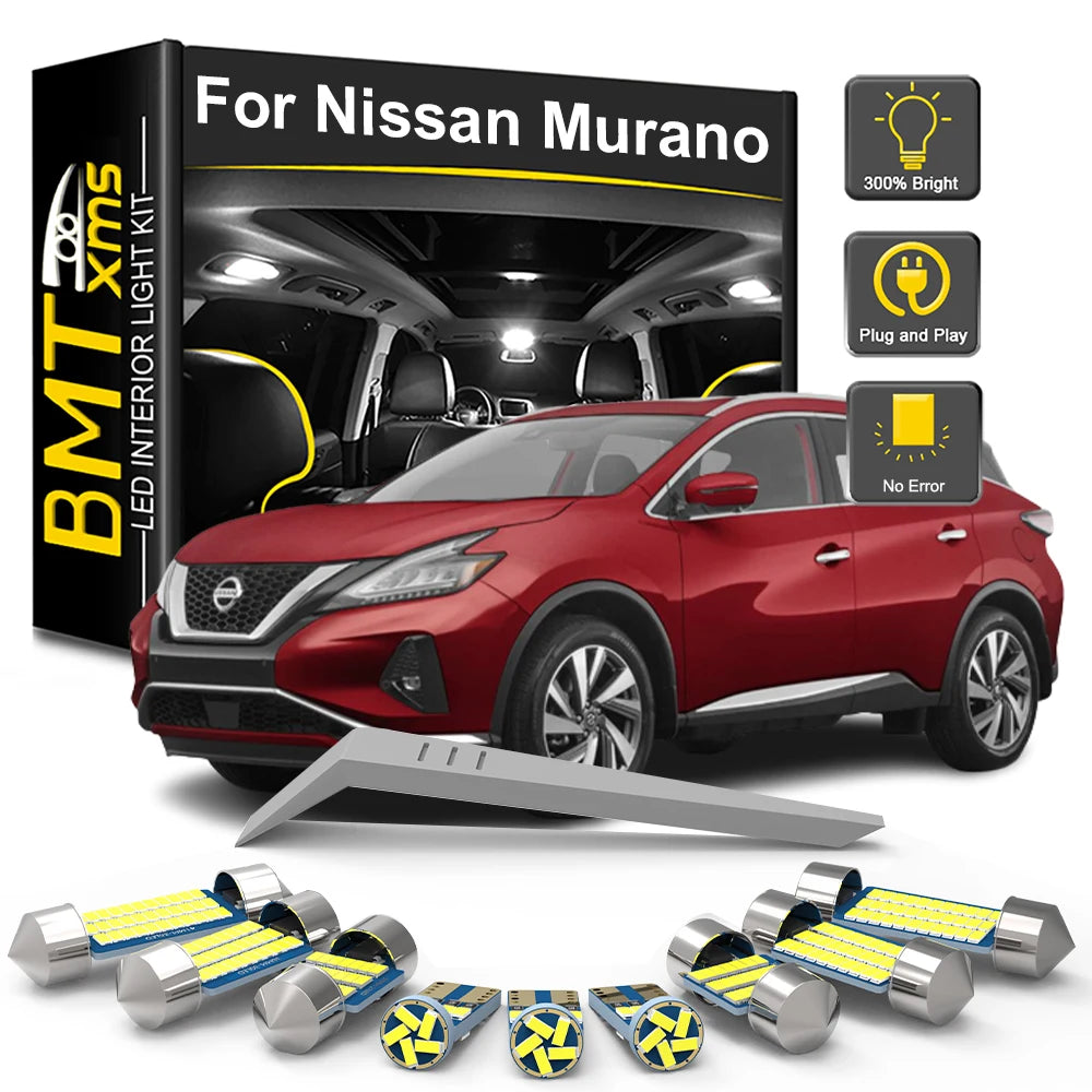 LED Interior Light Kit for Nissan Murano Z50 Z51 Z52 2003-2014 - Canbus Dome Map Door Trunk Bulbs | AUTOKITSHOP