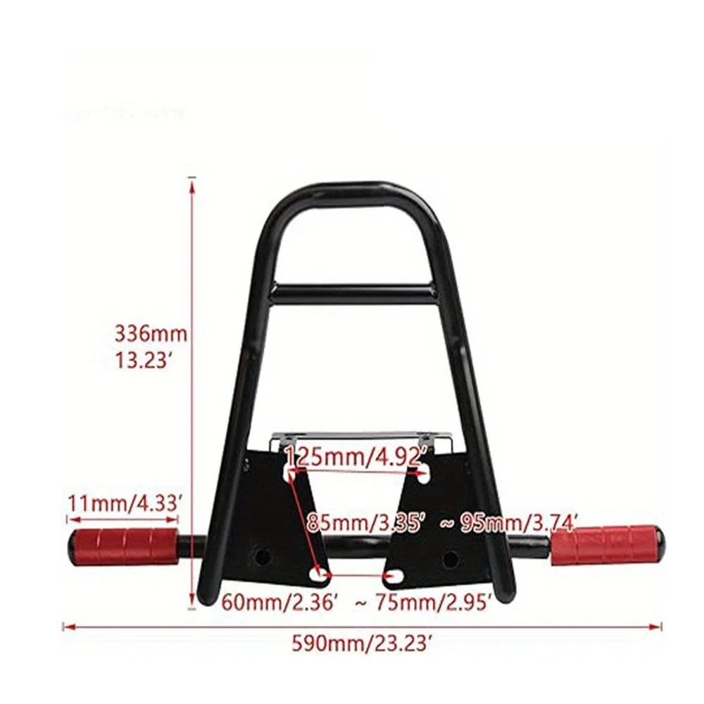Motorcycle Manned Stunt Luggage Rack in Heavy Iron For Honda Grom Msx125 SF 2013 2014 2015 2016 - Automotive LED Light