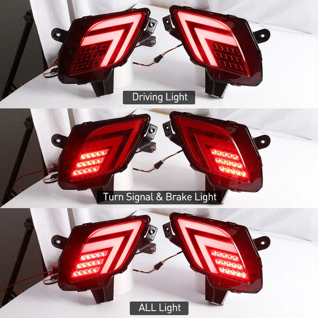 LED Rear Bumper Reflector Lights For Mazda CX5 CX-5 2013 2014 2015 2016 Driving Auto Brake | AUTOKITSHOP
