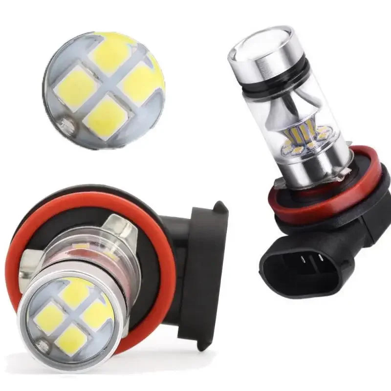 H8 H9 H11 Car Headlight Bulbs LED Lamp 3030 Chip H4 H7 DRL Lamps 9006 HB4 H1 9005 HB3 1200