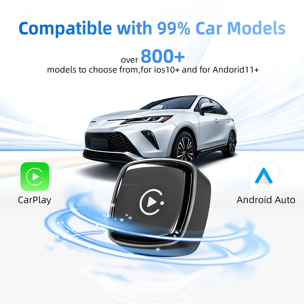 2 in 1 Wireless CarPlay Type-c Adapter Android Smart Dongle for Factory Wireless CarPlay &