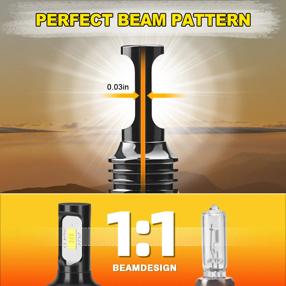 2x H8 H11 LED Bulb 5202 880 881 H3 H16 JP 9005 HB3 9006 HB4 9145 Super Bright Car Fog Ligh
